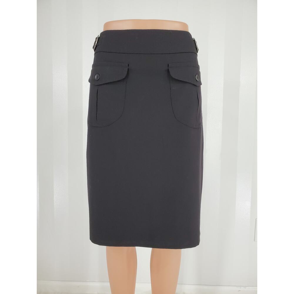 DAISY FUENTES Women's Black Straight Skirt Sz 10 - Picture 1 of 9